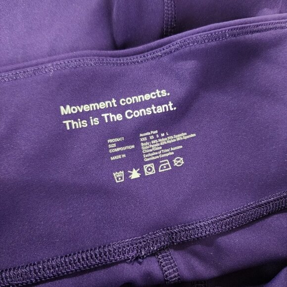 Aritzia The Constant Acosta Pant Leggings Mesh Panels Medium Purple Women's - Picture 10 of 12